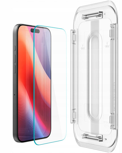 2 vnt. Grūdintas Stiklas Apple iPhone 16 Pro / 17 / 17 Pro Spigen GLAS.TR