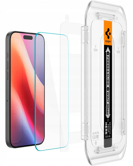 2 vnt. Grūdintas Stiklas Apple iPhone 16 Pro / 17 / 17 Pro Spigen GLAS.TR