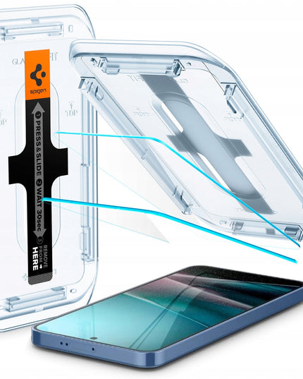 2-PAK grūdintas stiklas skirtas Samsung Galaxy S24 / S25 GLAS.TR ”EZ FIT” Spigen