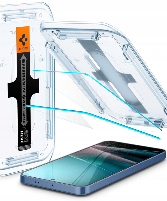 2-PAK grūdintas stiklas skirtas Samsung Galaxy S24 / S25 GLAS.TR ”EZ FIT” Spigen