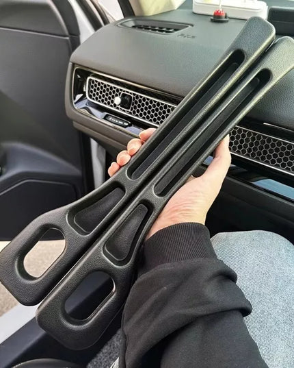 2 vnt. Organizatorius tarpų užpildas automobilio sėdynės šonui su diržo tuneliu
