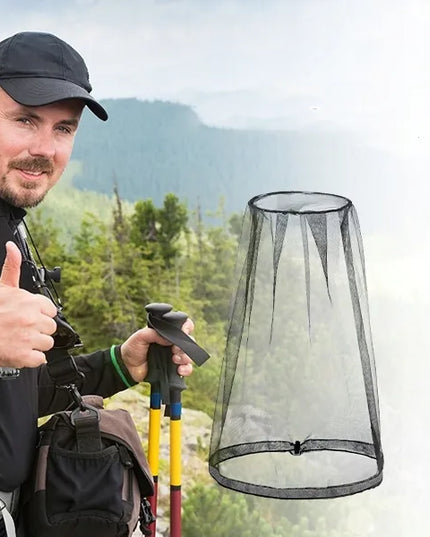 2 vnt. lauko tinklelis nuo uodų veidui ir galvai apsaugoti – pilkas
