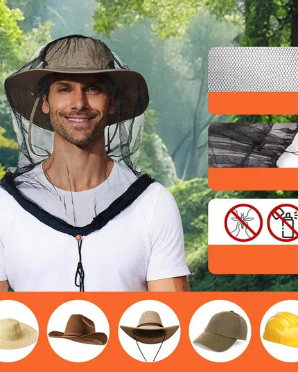 2 vnt. tinklelis nuo uodų veidui ir galvai – apsauginis tinklelis nuo vabzdžių