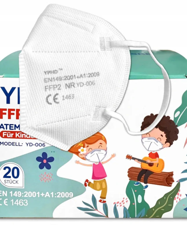 20 vnt. vaikiška FFP2 apsauginė kaukė YPHD KIDS