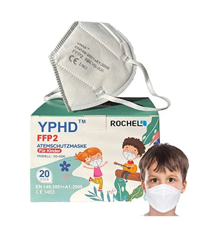 20 vnt. vaikiška FFP2 apsauginė kaukė YPHD KIDS