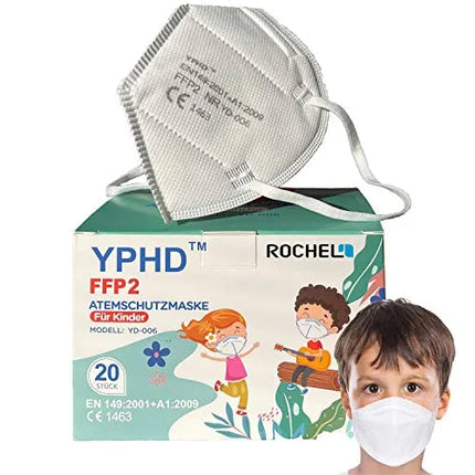 20 vnt. vaikiška FFP2 apsauginė kaukė YPHD KIDS