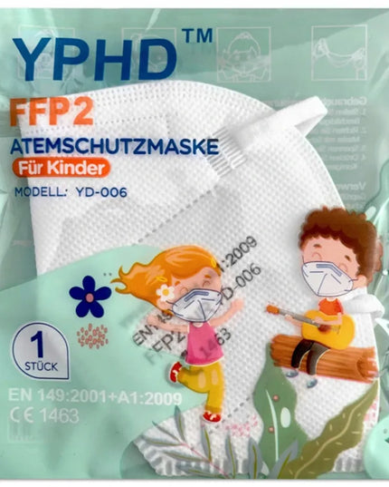 20 vnt. vaikiška FFP2 apsauginė kaukė YPHD KIDS