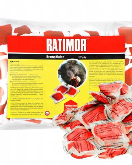 RATIMOR raudona pasta nuo žiurkių, pelių ir kitų graužikų, 3 kg