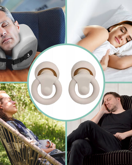 Ausų kištukai miegui Medi Sleep, dydis XS / S / M / L, smėlio spalvos