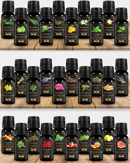 Natūralūs Eteriniai Aliejai Aromaterapijai 12 vnt.