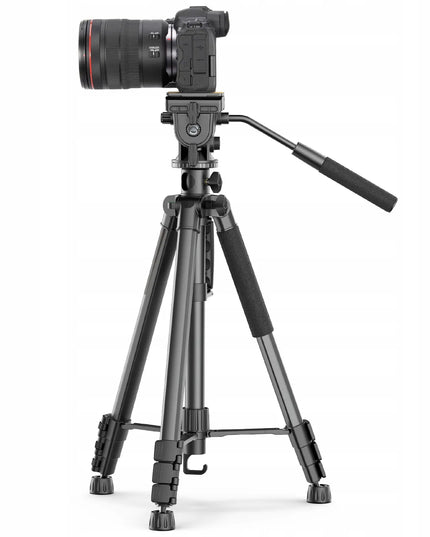 Aukštas studijinis trikojis su panoramine galvute VIDEO PRO, keliamoji galia 3 kg