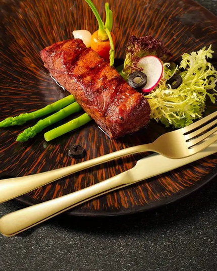 24 vnt. stalo įrankių komplektas, rinkinys "įvairių spalvų"