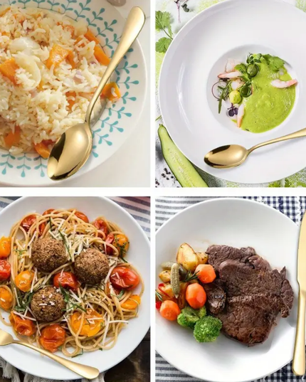 24 vnt. stalo įrankių komplektas, rinkinys "įvairių spalvų"