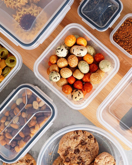 24x Virtuvinis maisto laikymo indelis, maisto dėžutė, talpyklų rinkinys