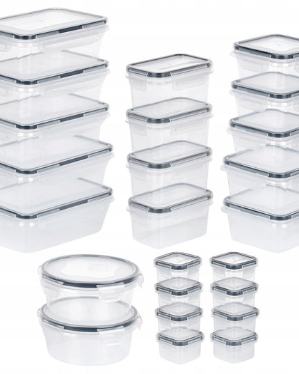 24x Virtuvinis maisto laikymo indelis, maisto dėžutė, talpyklų rinkinys