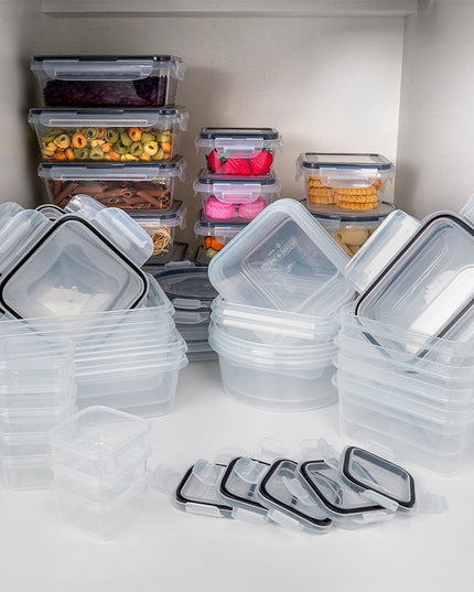 24x Virtuvinis maisto laikymo indelis, maisto dėžutė, talpyklų rinkinys