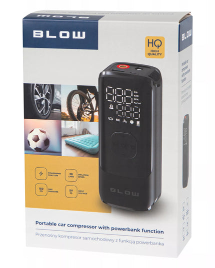 Elektrinė dviračių pompa ir automobilinis kompresorius 8000 mAh