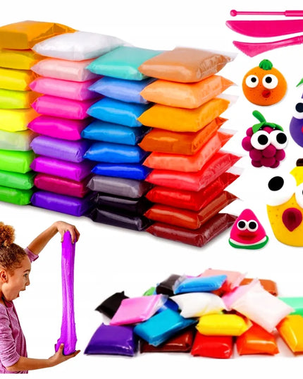 Piankolinas „Toys“ – polimerinis modelinas, sensorinė plastilino masė, 48 vnt.