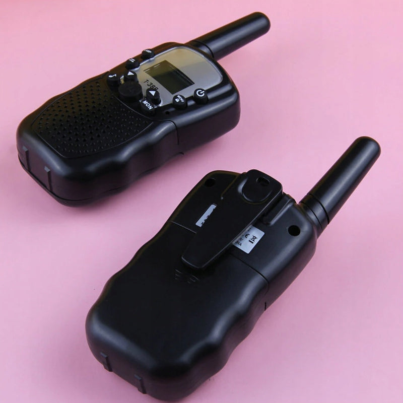 2 x RADijo ryšio (Walkie Talkie) racijos PMR su žibintuvėliu ir ekranu