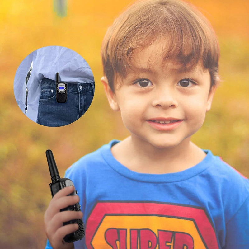 2 x RADijo ryšio (Walkie Talkie) racijos PMR su žibintuvėliu ir ekranu