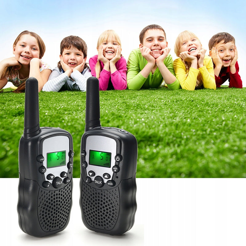 2 x RADijo ryšio (Walkie Talkie) racijos PMR su žibintuvėliu ir ekranu