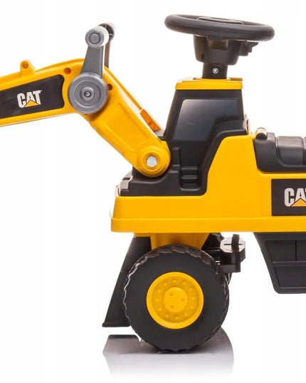 CAT krautuvas paspiriamas vaikiškas automobilis mažyliui su daiktadėže ir dideliais ratais