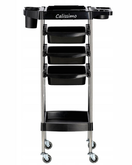 Mobilus kirpyklos kosmetinis vežimėlis dažymui, pagalbinis, SPA salonams