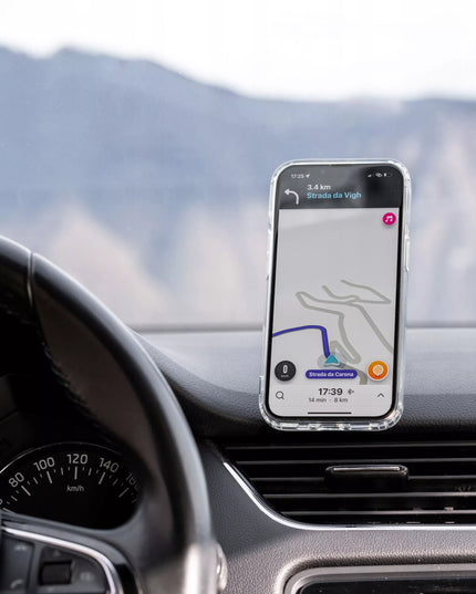 Magnetinis automobilinis telefono laikiklis ant prietaisų skydelio, suderinamas su MagSafe
