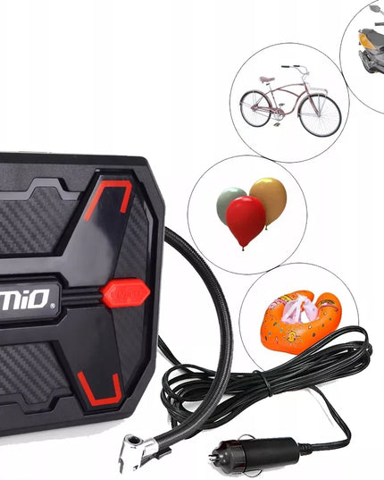 Skaitmeninis automobilio kompresorius su LED apšvietimu 12V Amio Acomp-11