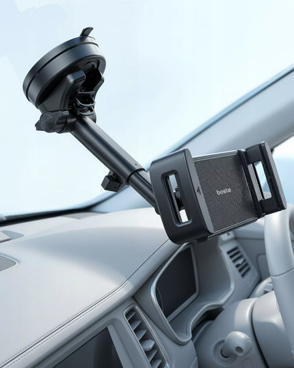 BOSTE automobilinis laikiklis telefonui ir planšetei ant prietaisų skydelio ar stiklo