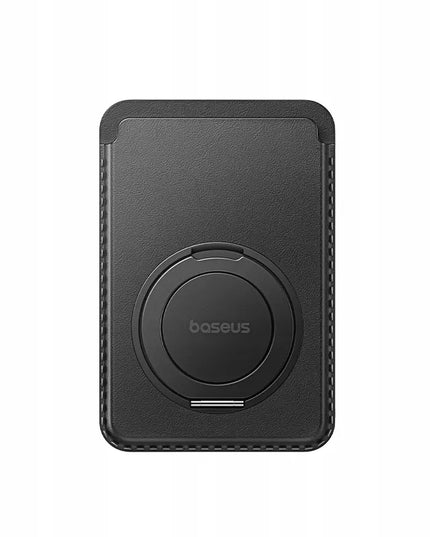 BASEUS MAGSAFE DĖKLAS KORTELĖMS IR DOKUMENTAMS IPHONE TELEFONUI SU ŽIEDU-STOVU