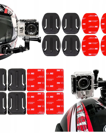 Alogy laikiklių, adapterių ir 3M lipnių tvirtinimo elementų rinkinys, skirtas GoPro ir DJI sportinėms kameroms