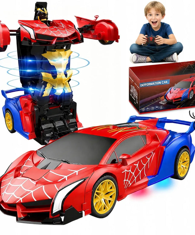 2 viename nuotoliniu būdu valdomas automobilis-robotas, sukasi 360°, dovana vaikams