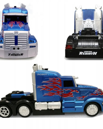 HollaKids 2 viename nuotoliniu būdu valdomas „Autobot Optimus“ robotas-automobilis su USB įkraunamu akumuliatoriumi