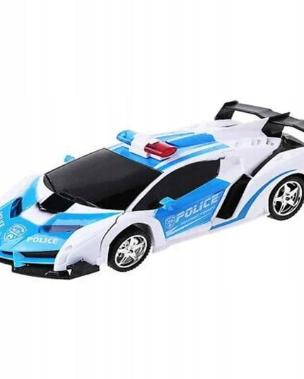 HollaKids „Autoboty 2w1“ – nuotoliniu būdu valdomas policijos automobilis-robotas, transformuojamas vienu mygtuku