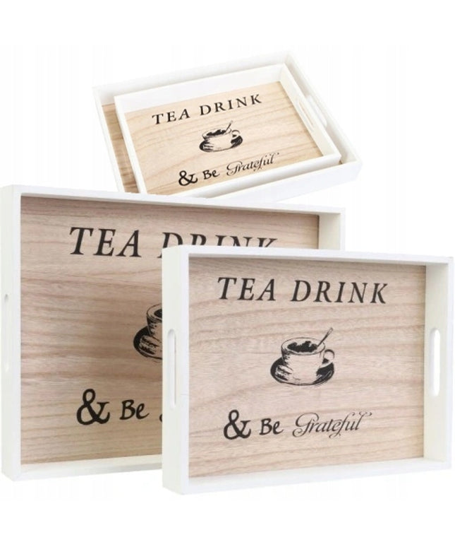 2x MEDINIS PADĖKLAS pusryčių padėklas patiekimo padėklas padavėjo