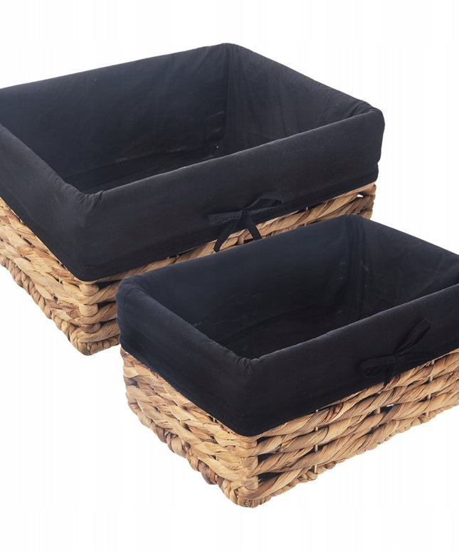 2x Laikymo krepšeliai kosmetikai, apatiniams, aksesuarams, duonos gaminiams