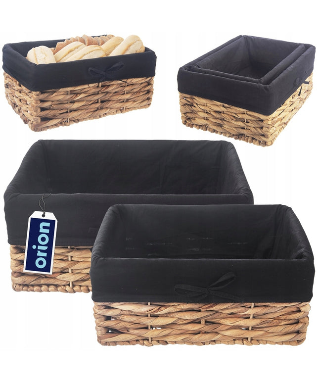 2x Laikymo krepšeliai kosmetikai, apatiniams, aksesuarams, duonos gaminiams