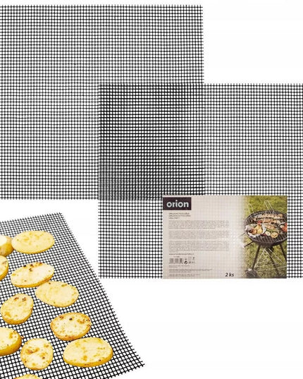 2 vnt. tefloninis tinklelis griliui, skirtas mėsai, žuviai ir daržovėms kepti