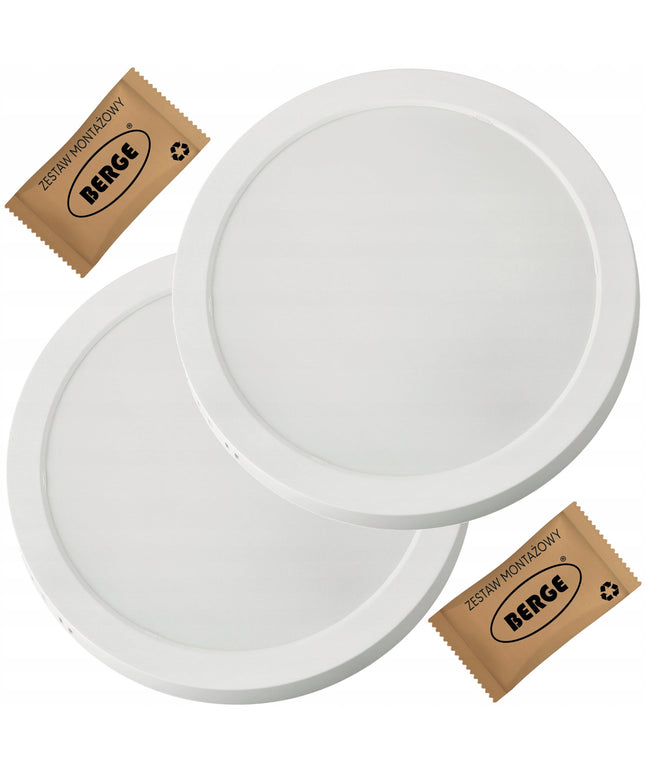 2x LED Panel Šviestuvas Lubinis Paviršinis 24W 2640lm 4000K Virtuvei