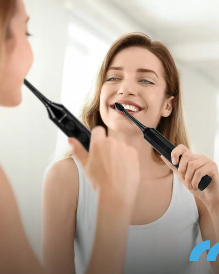 2x Maltec Toothie X2in1 elektrinis dantų šepetėlis, 6 keičiamų galvučių rinkinys su įkrovikliu