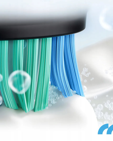 2x Maltec Toothie X2in1 elektrinis dantų šepetėlis, 6 keičiamų galvučių rinkinys su įkrovikliu