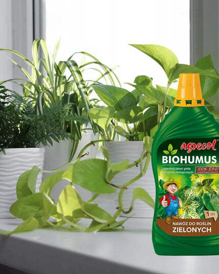 2x Biohumus EKO trąšos žaliems augalams Monstera Juka Fikus Agrecol 1l