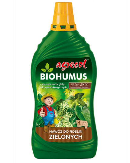 2x Biohumus EKO trąšos žaliems augalams Monstera Juka Fikus Agrecol 1l