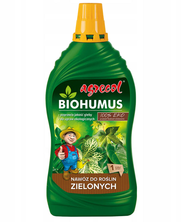 2x Biohumus EKO trąšos žaliems augalams Monstera Juka Fikus Agrecol 1l