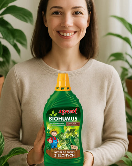 2x Biohumus EKO trąšos žaliems augalams Monstera Juka Fikus Agrecol 1l