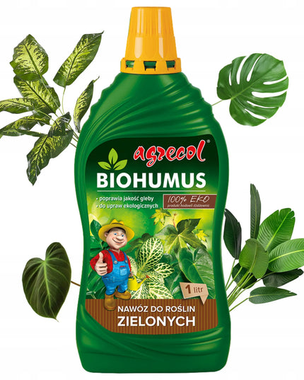 2x Biohumus EKO trąšos žaliems augalams Monstera Juka Fikus Agrecol 1l
