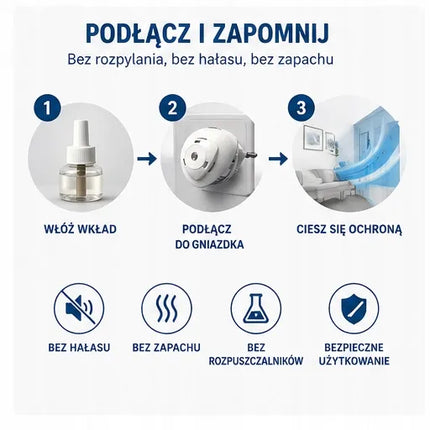 2x elektrinis vabzdžių naikintuvas nuo uodų ir musių + 2x keičiamos kasetės