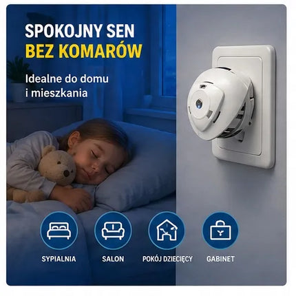 2x elektrinis vabzdžių naikintuvas nuo uodų ir musių + 2x keičiamos kasetės