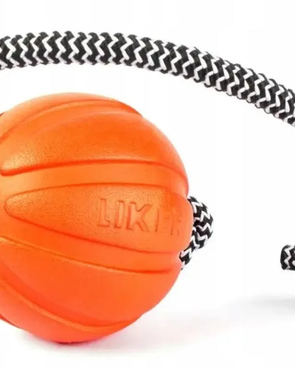 2x LIKER Cord 9 šunų kamuoliukas su virve aportavimui, didelėms veislėms